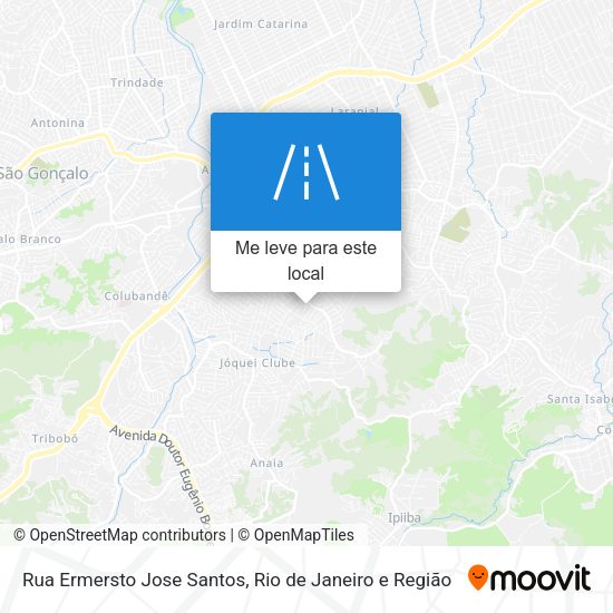 Rua Ermersto Jose Santos mapa