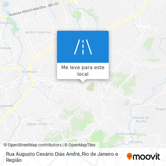 Rua Augusto Cesário Dias André mapa