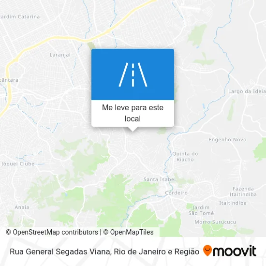 Rua General Segadas Viana mapa