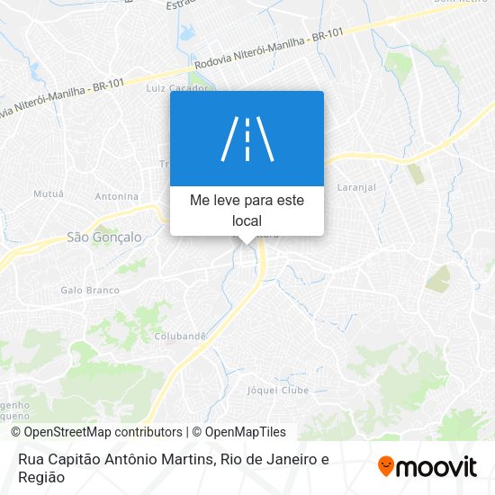 Rua Capitão Antônio Martins mapa
