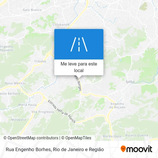 Rua Engenho Borhes mapa
