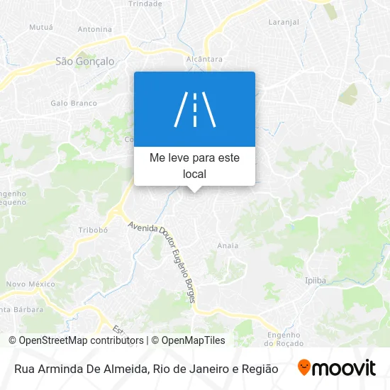 Rua Arminda De Almeida mapa