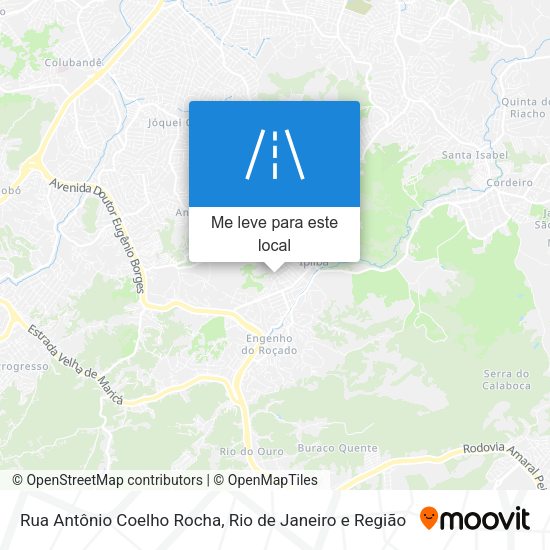 Rua Antônio Coelho Rocha mapa