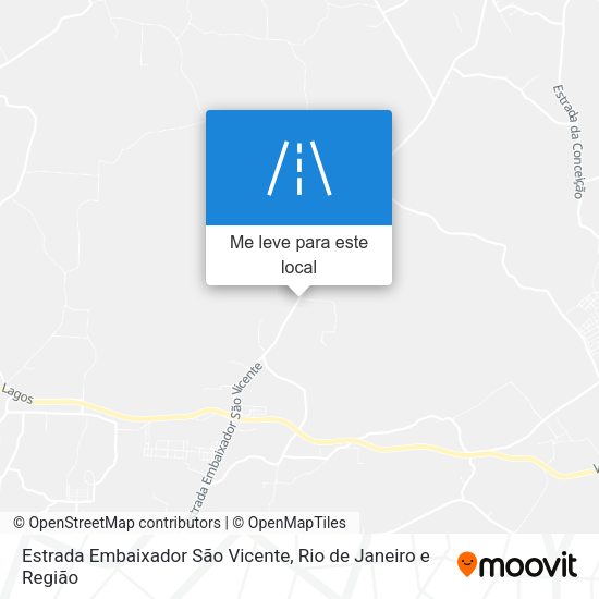 Estrada Embaixador São Vicente mapa