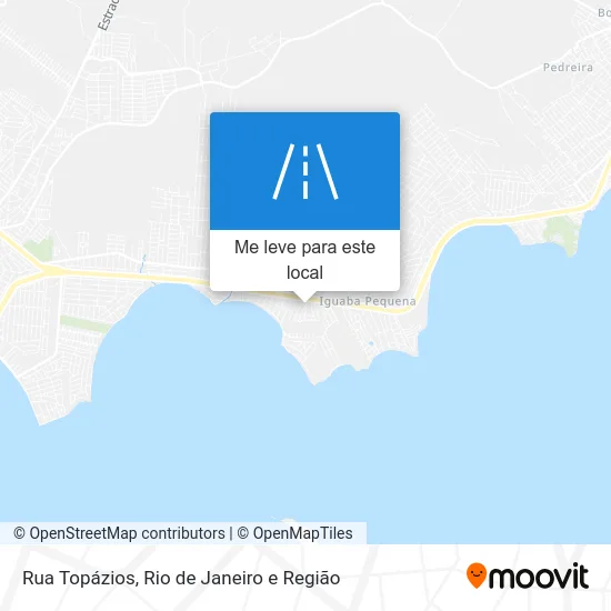 Rua Topázios mapa