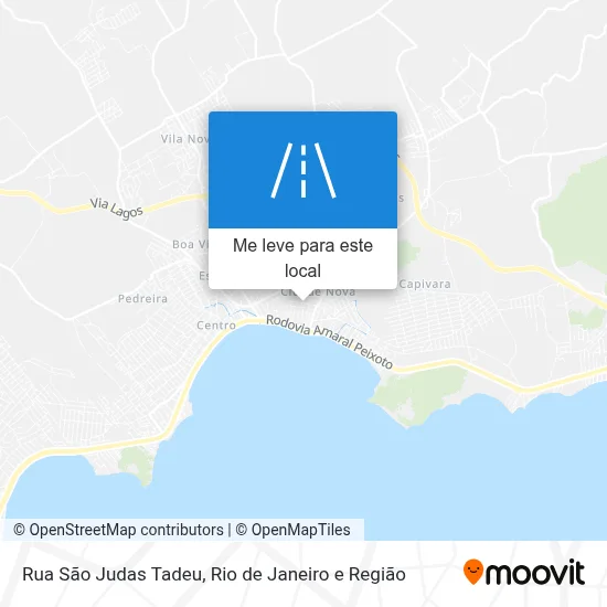Rua São Judas Tadeu mapa