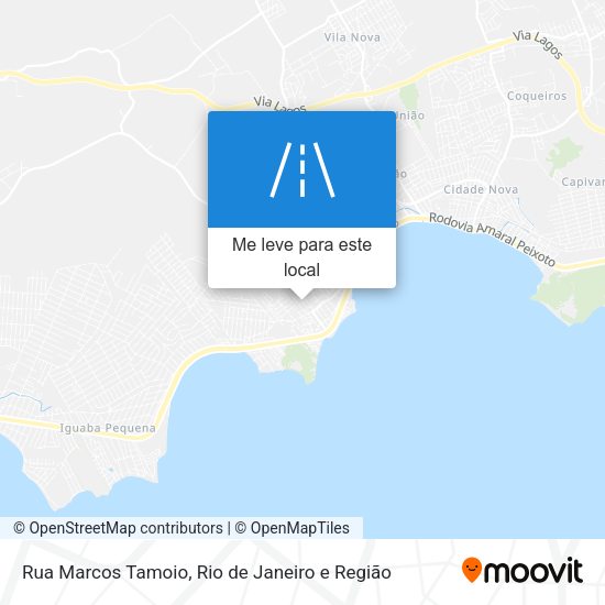 Rua Marcos Tamoio mapa