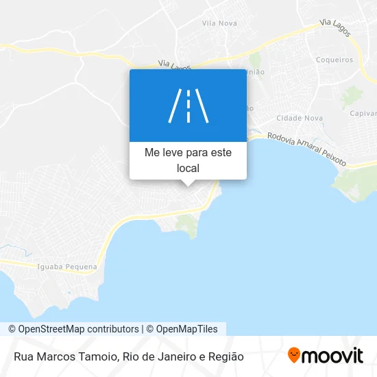 Rua Marcos Tamoio mapa