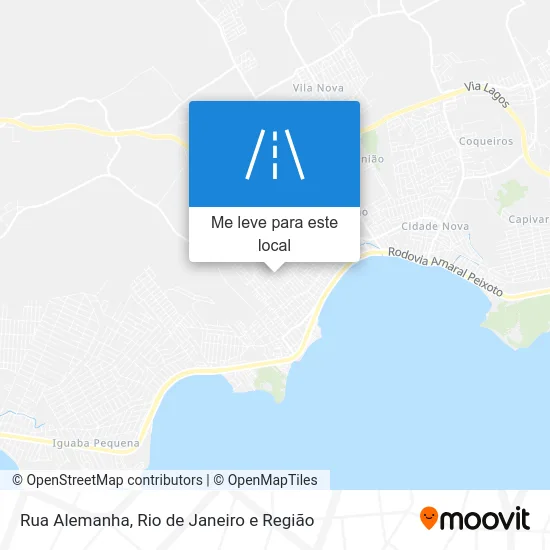 Rua Alemanha mapa
