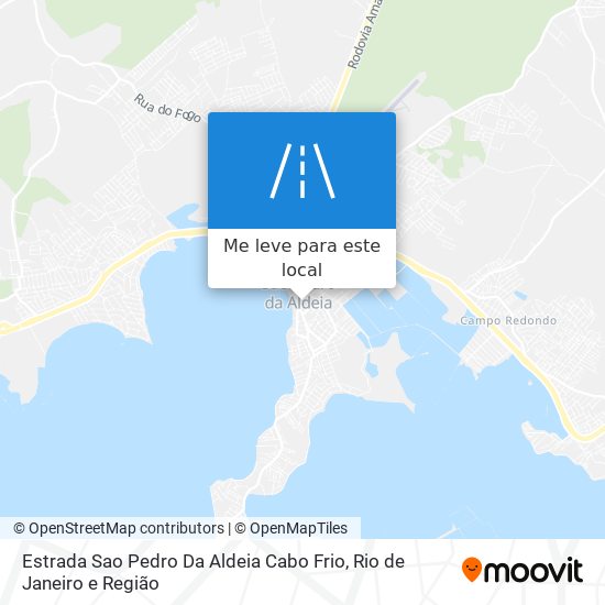 Estrada Sao Pedro Da Aldeia Cabo Frio mapa