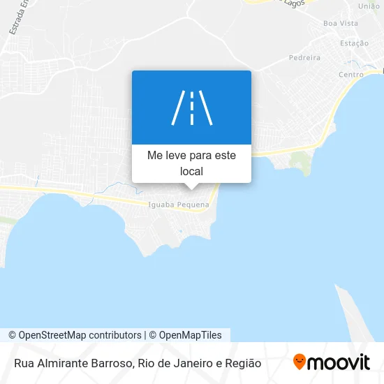 Rua Almirante Barroso mapa