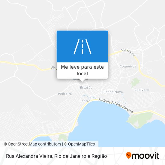 Rua Alexandra Vieira mapa