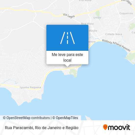 Rua Paracambi mapa
