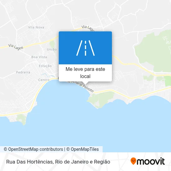Rua Das Hortências mapa