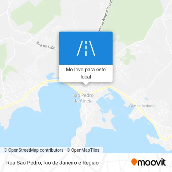 Rua Sao Pedro mapa