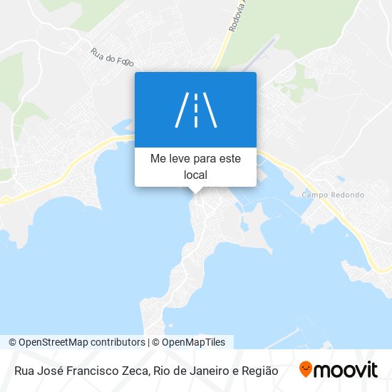 Rua José Francisco Zeca mapa