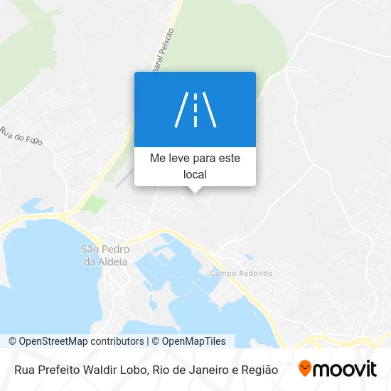 Rua Prefeito Waldir Lobo mapa