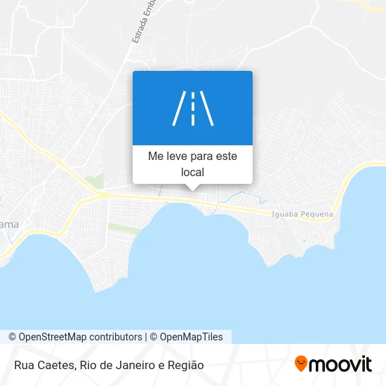 Rua Caetes mapa