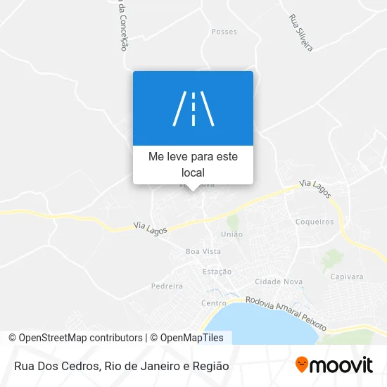Rua Dos Cedros mapa