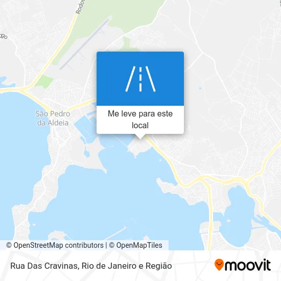 Rua Das Cravinas mapa