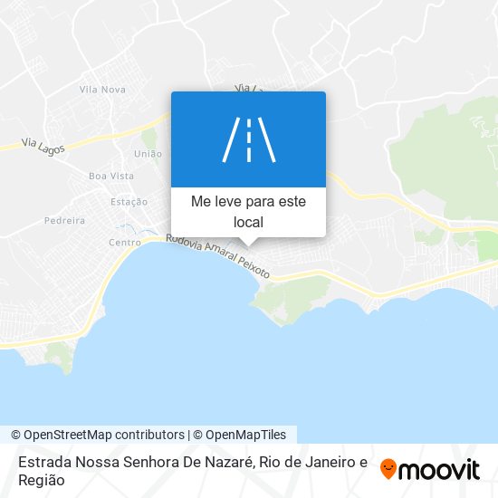 Estrada Nossa Senhora De Nazaré mapa