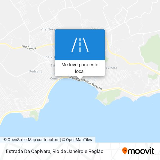 Estrada Da Capivara mapa
