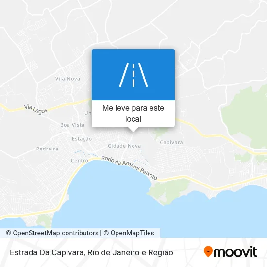Estrada Da Capivara mapa