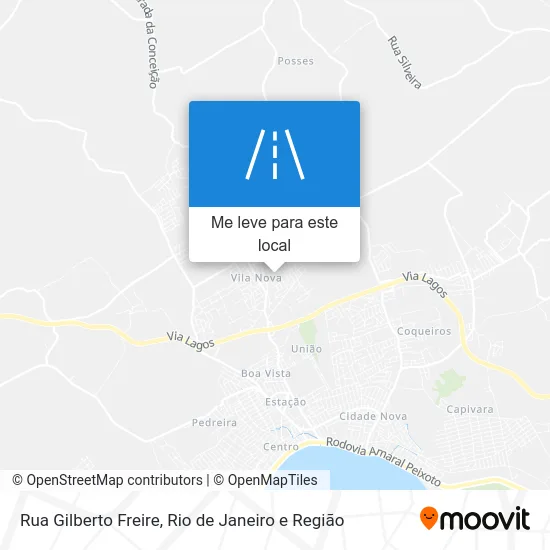 Rua Gilberto Freire mapa