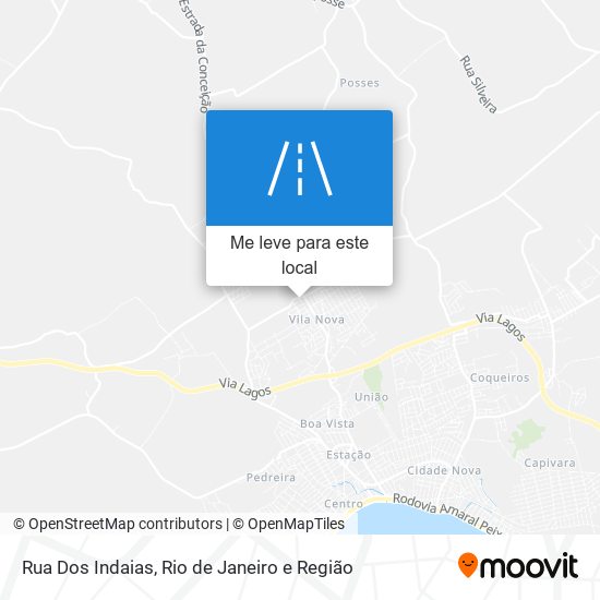 Rua Dos Indaias mapa