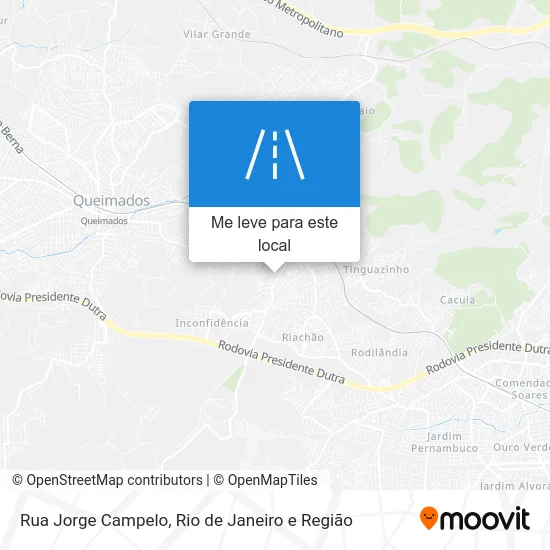 Rua Jorge Campelo mapa
