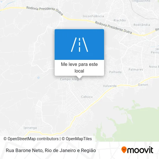 Rua Barone Neto mapa