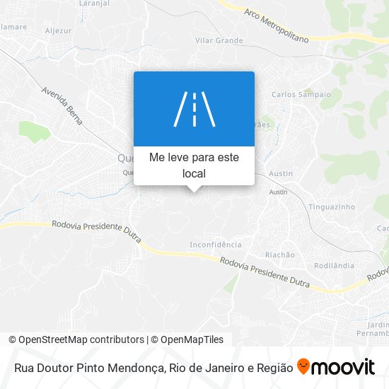 Rua Doutor Pinto Mendonça mapa