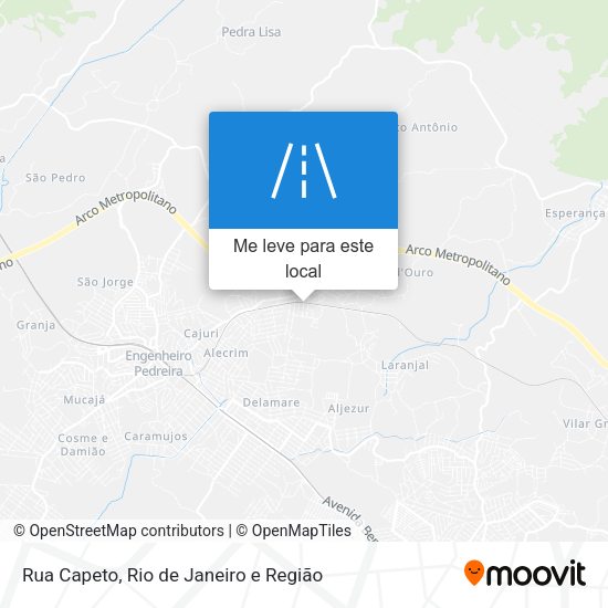 Rua Capeto mapa