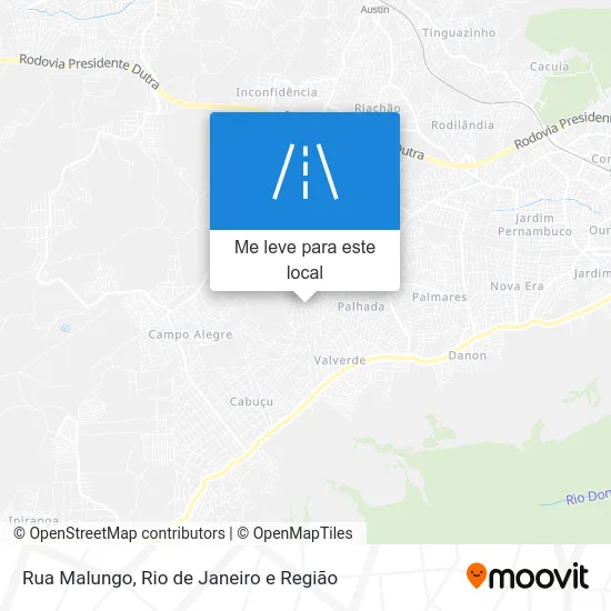 Rua Malungo mapa