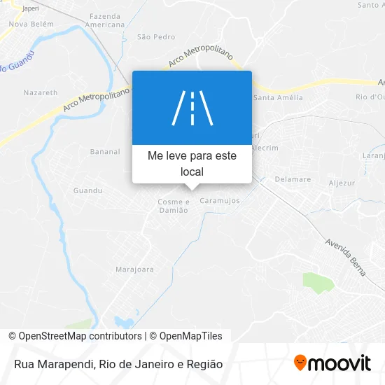 Rua Marapendi mapa