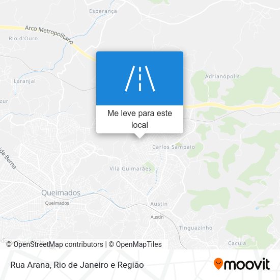 Rua Arana mapa