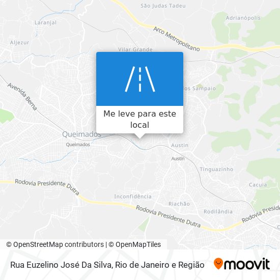 Rua Euzelino José Da Silva mapa