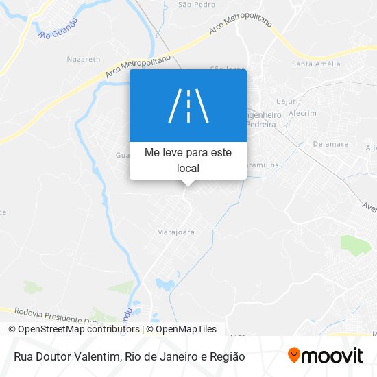 Rua Doutor Valentim mapa