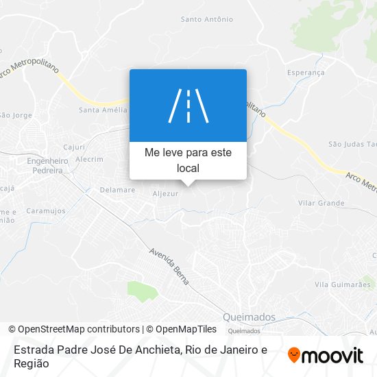 Estrada Padre José De Anchieta mapa