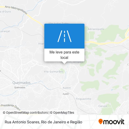 Rua Antonio Soares mapa