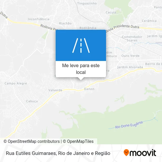 Rua Eutiles Guimaraes mapa