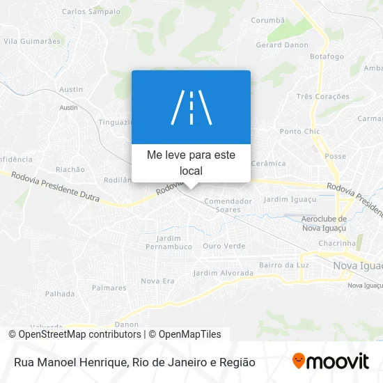 Rua Manoel Henrique mapa