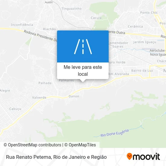 Rua Renato Petema mapa
