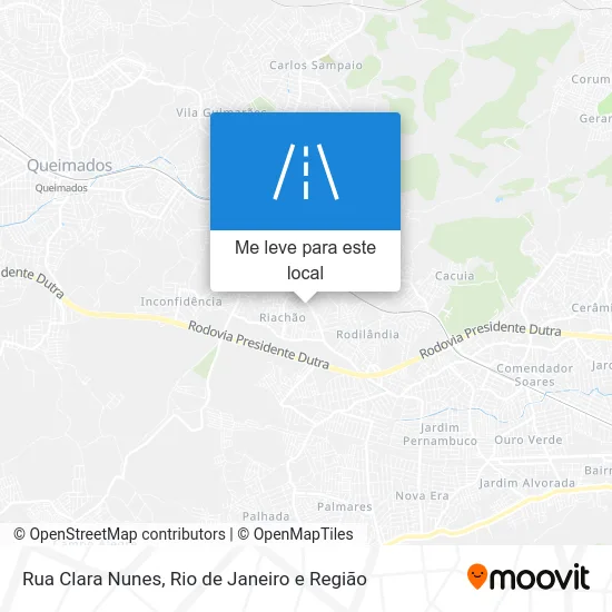 Rua Clara Nunes mapa