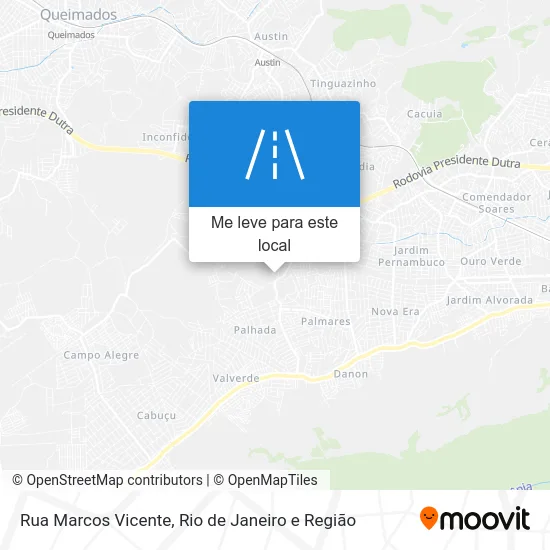 Rua Marcos Vicente mapa