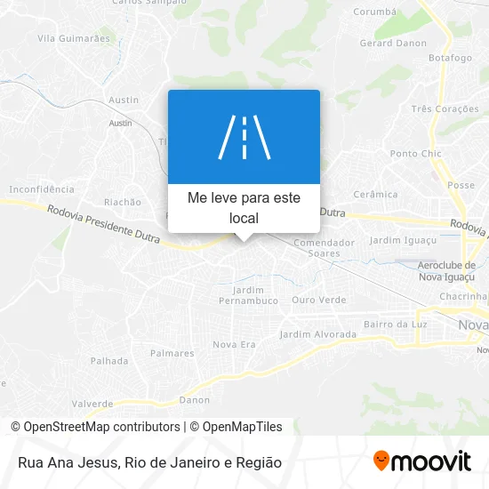 Rua Ana Jesus mapa
