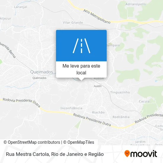 Rua Mestra Cartola mapa