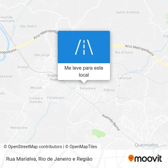 Rua Marialva mapa