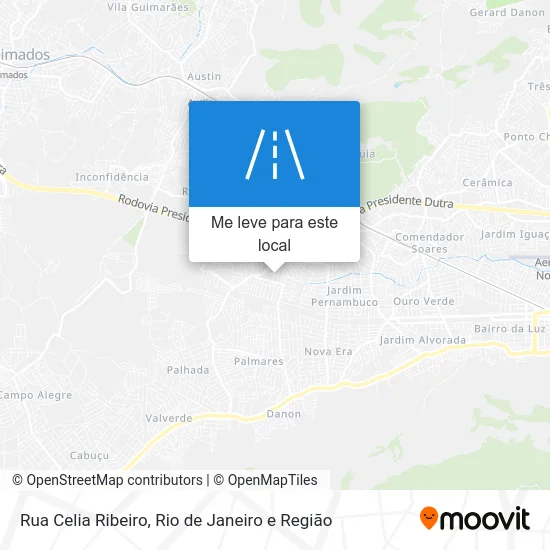 Rua Celia Ribeiro mapa