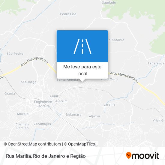 Rua Marilia mapa